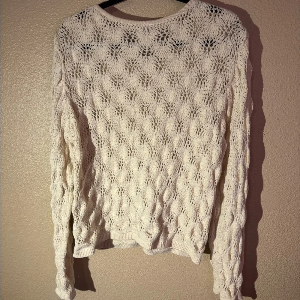Melrose and Market Cream Textured Cardigan - Picture 3 of 3